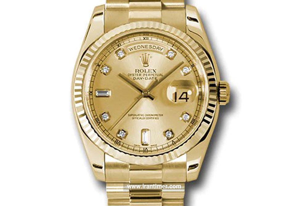 بررسی ظاهری ساعت مچی مردانه رولکس مدل 118238 chdp Gold